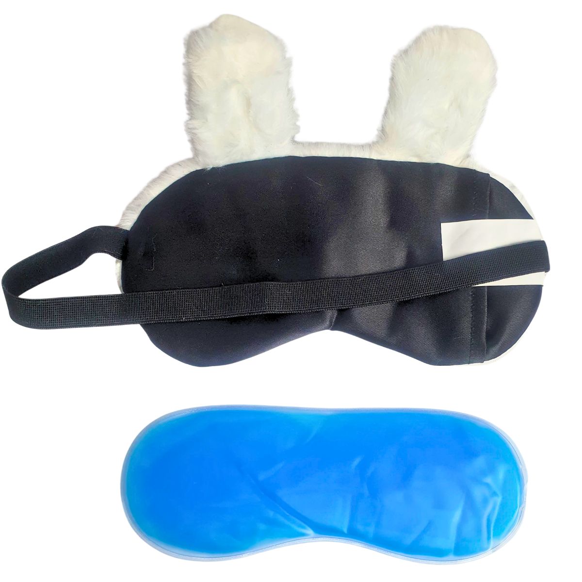 Máscara Lhama Branca - Máscara de Descanso com Bolsa em Gel Máscara Lhama Branca - Máscara de Descanso com Bolsa em Gel